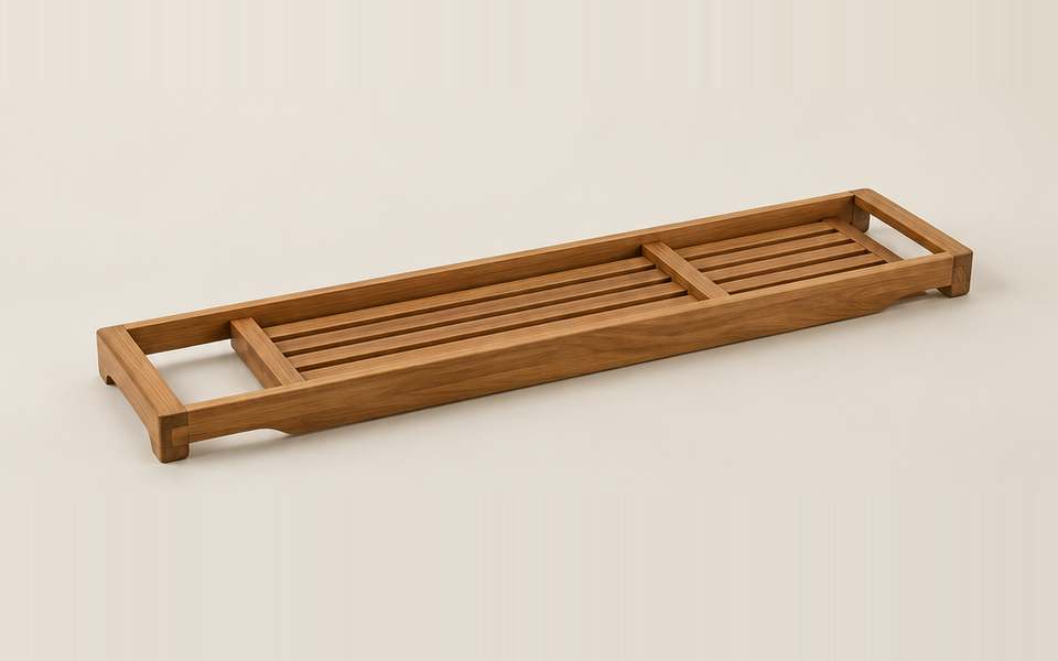 Bath Caddy Tray from Soak Bath on a plain studio background